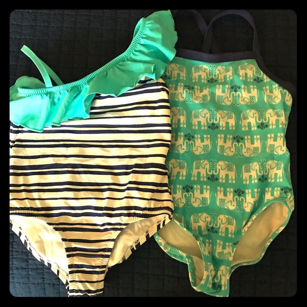 2 Garnet Hill Swimsuits sz 4